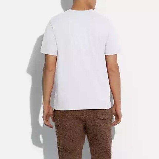 【COACH★C5763】コーチ百貨店商品ワンポイントロゴ半袖Tシャツ COACH C5763】コーチ 百貨店商品 ワンポイントロゴ半袖Tシャツ