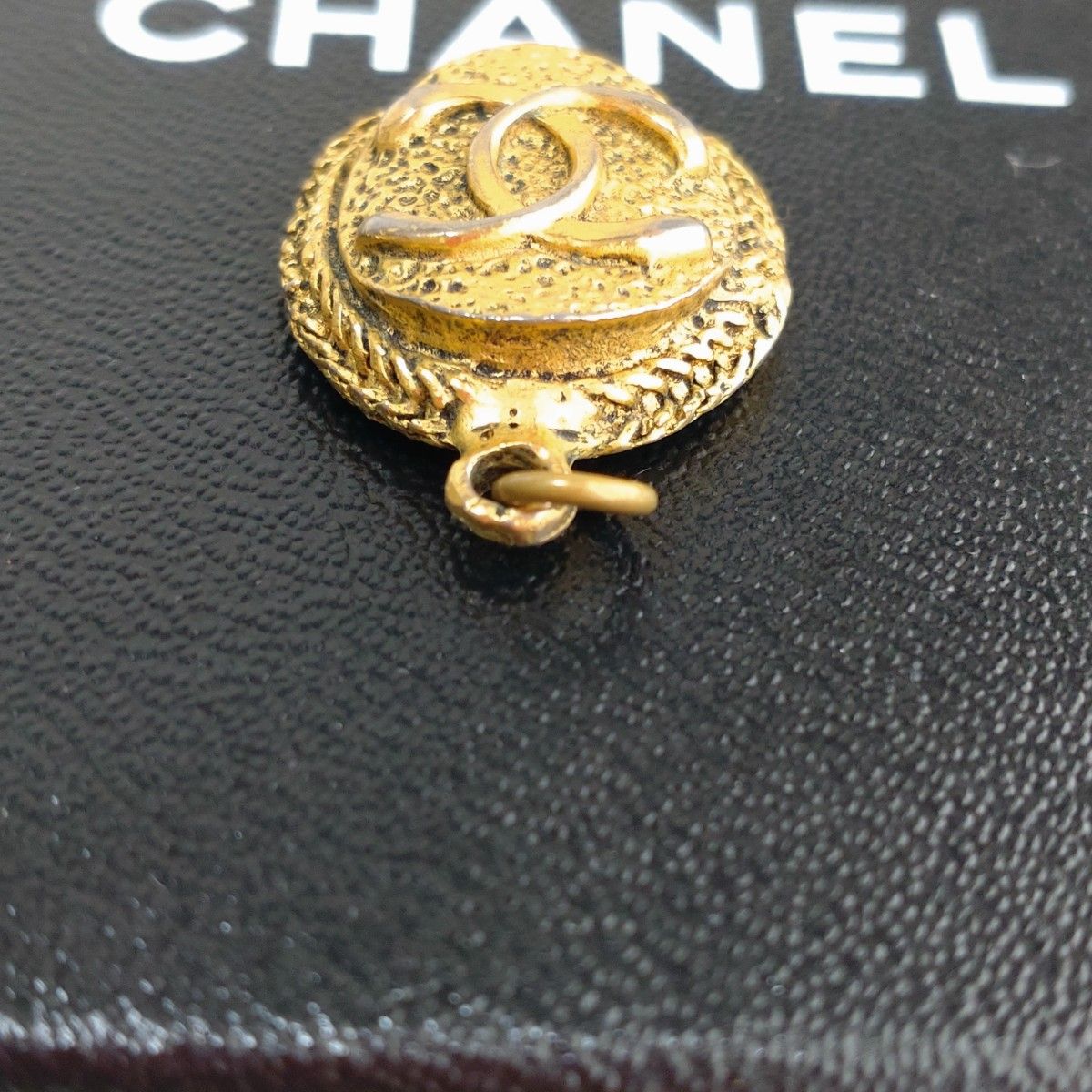 希少 シャネル ココマーク  ペンダントトップ  ヴィンテージ　CHANEL ネックレス  ゴールド アクセサリー デカロゴ CC