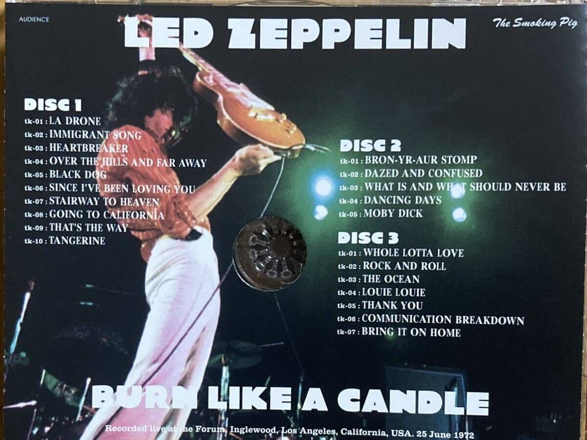 【 処分 】LED ZEPPELIN レッドツェッペリン / BURN LIKE A CANDLE 1972 3CDの画像4