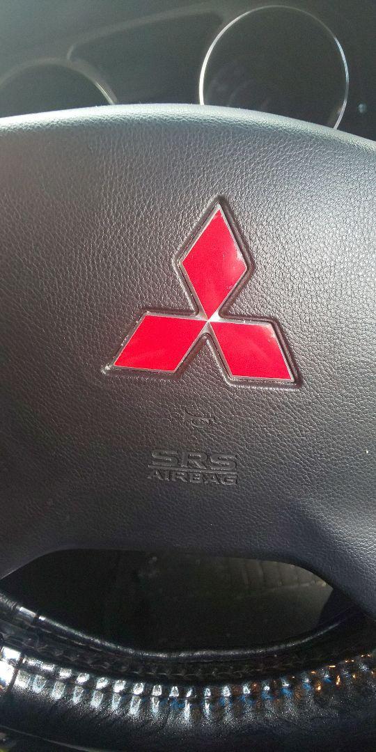 old model Delica D5 Mitsubishi Mark s Lee diamond emblem steering wheel sticker 