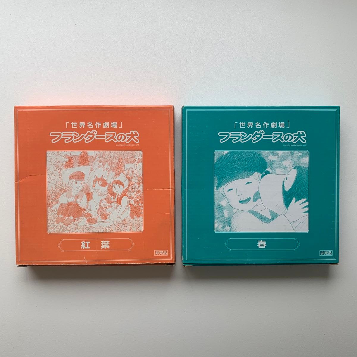 世界名作劇場 フランダースの犬 お皿 プレート 2枚セット 非売品