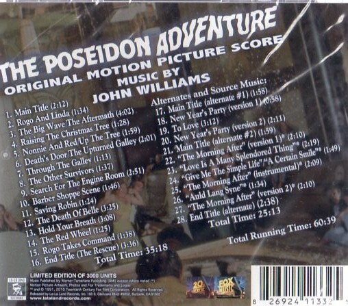  movie soundtrack record * unopened new goods [ Poseidon * adventure ]