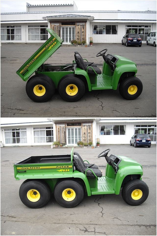 * John Deere : transportation car : transportation machine :6 wheel :2 number of seats : dump :20 horse power :FD620: gaiters :Johndeere:4WD: gator Tochigi : delivery possible :GATOR6x4:HIKOUSEN