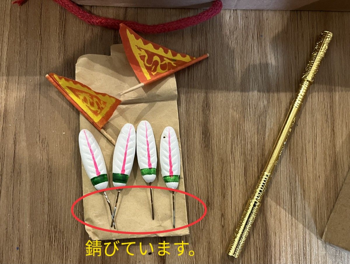 うさぎの泥人形　兎爺　中国の北京伝統の玩具　兎児爺-置物
