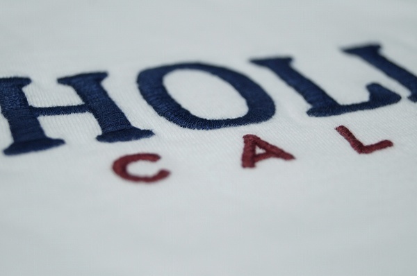 Hollister 刺繍 ロゴ Tシャツ 半袖/XL/ホワイト/白/メンズ ホリスター アバクロ カットソー a&f_画像5