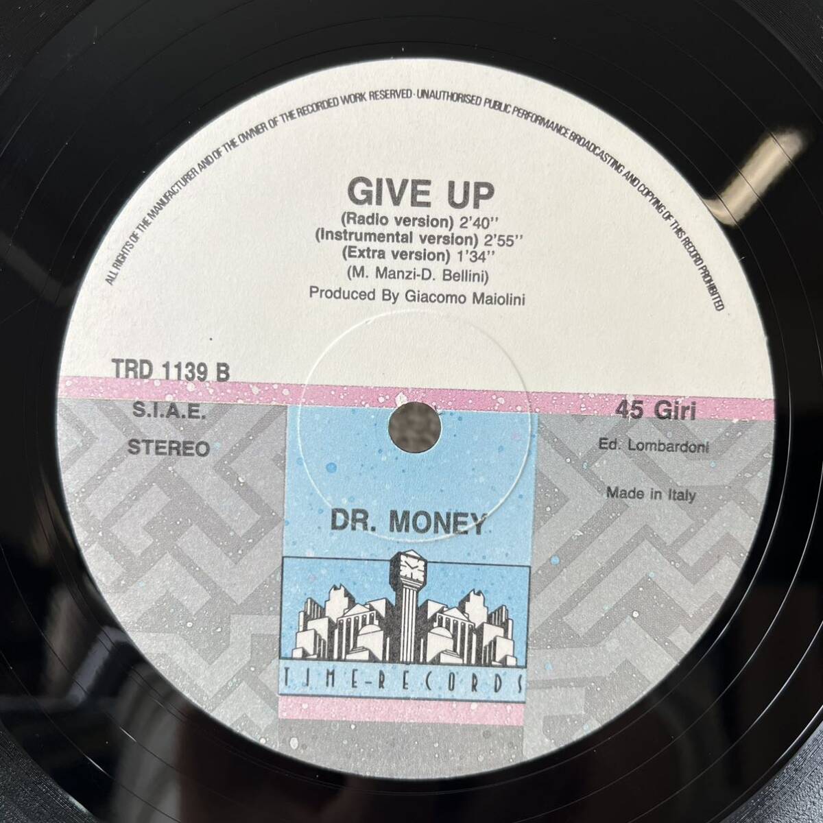 美盤 LP / Dr. Money / Give Up / TRD-1139 の画像4