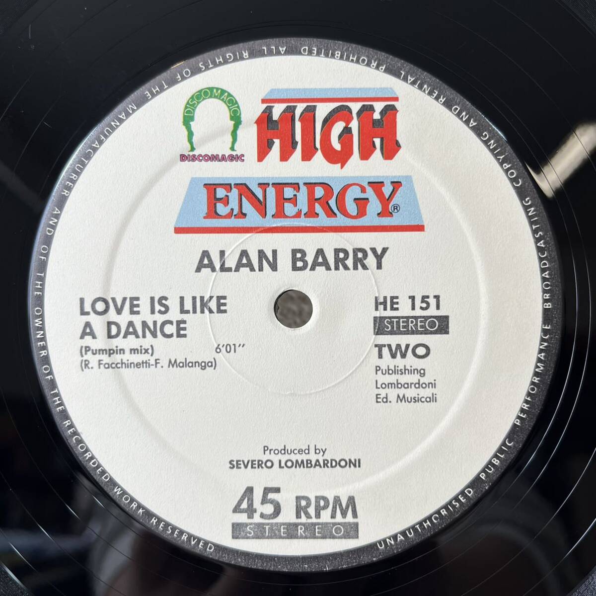 LP / Alan Barry / Love Is Like A Dance / HE-151 の画像4