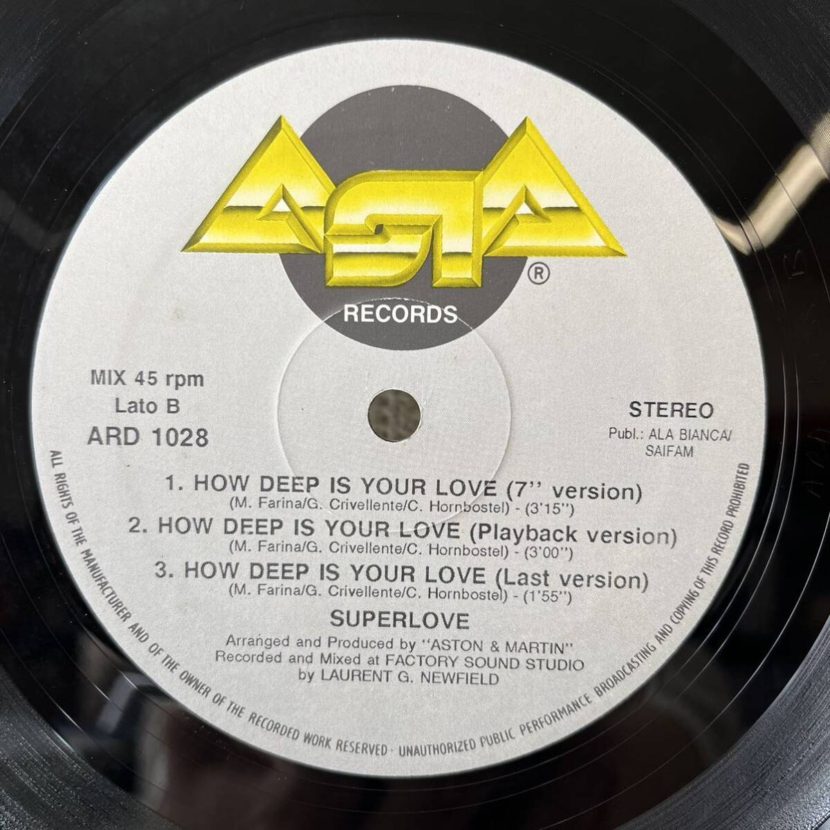 LP / Super Love / How Deep Is Your Love / ARD-1028 の画像4