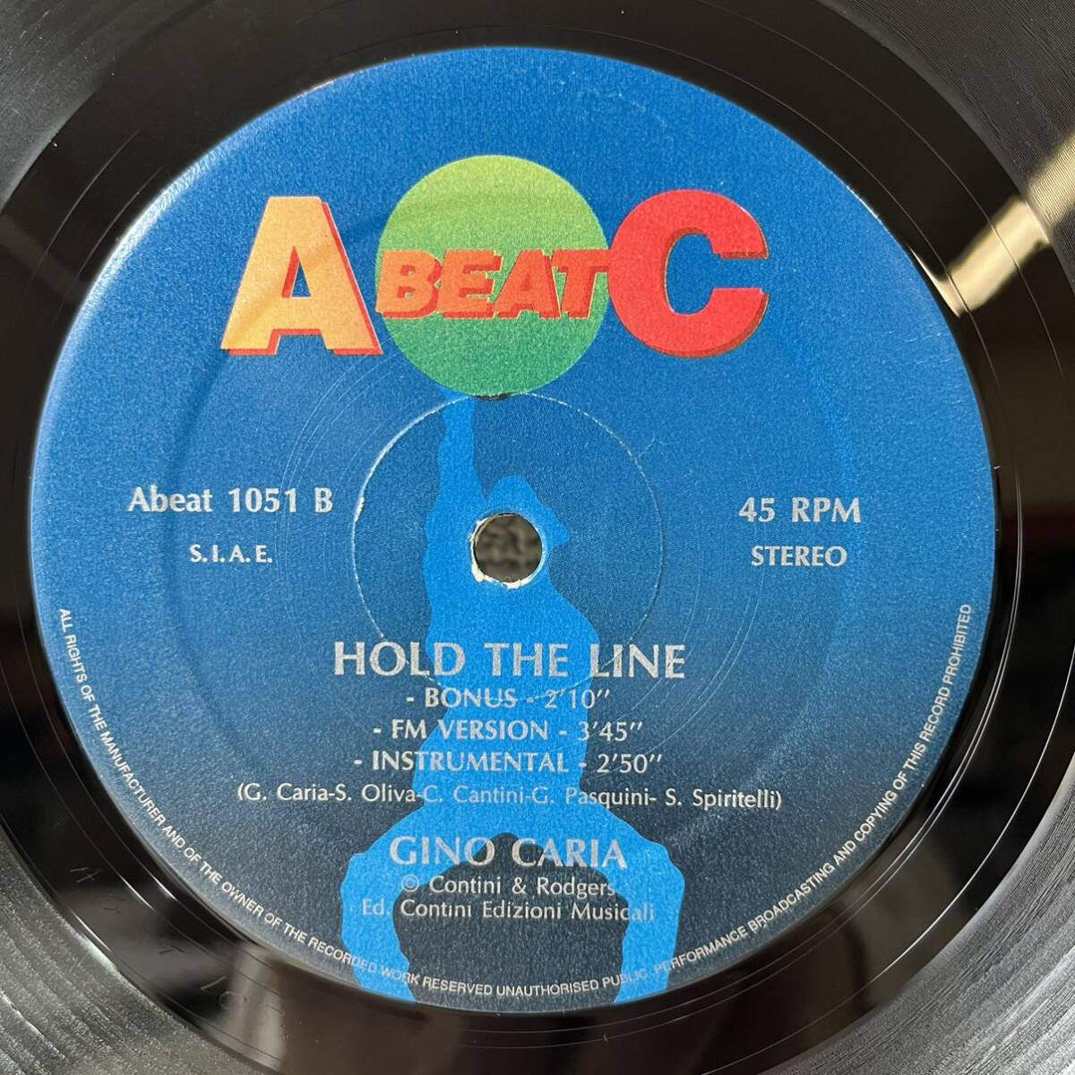 LP / Gino Caria / Hold The Line / ABEAT-1051 _画像4