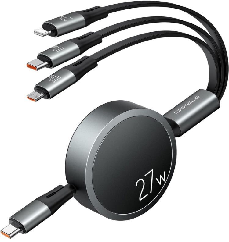 【即購入可】3in1 充電ケーブル　USB タイプc スマホ　パソコン　pc_画像2