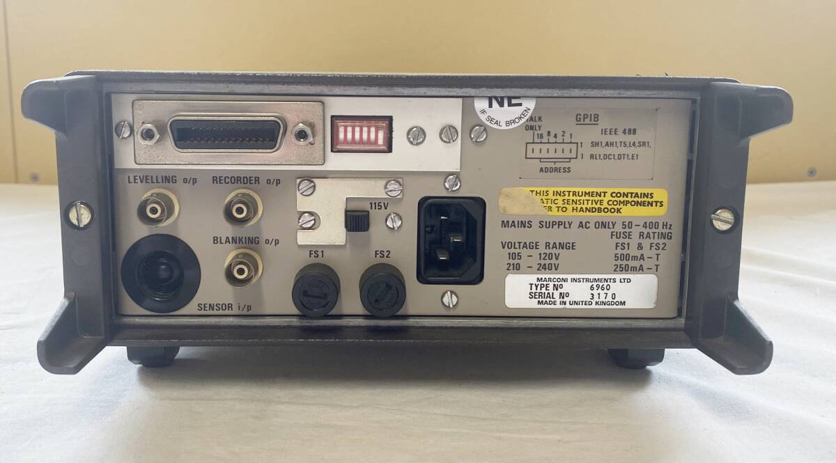 【ジャンク】Marconi 6960A パワーメーターの画像5