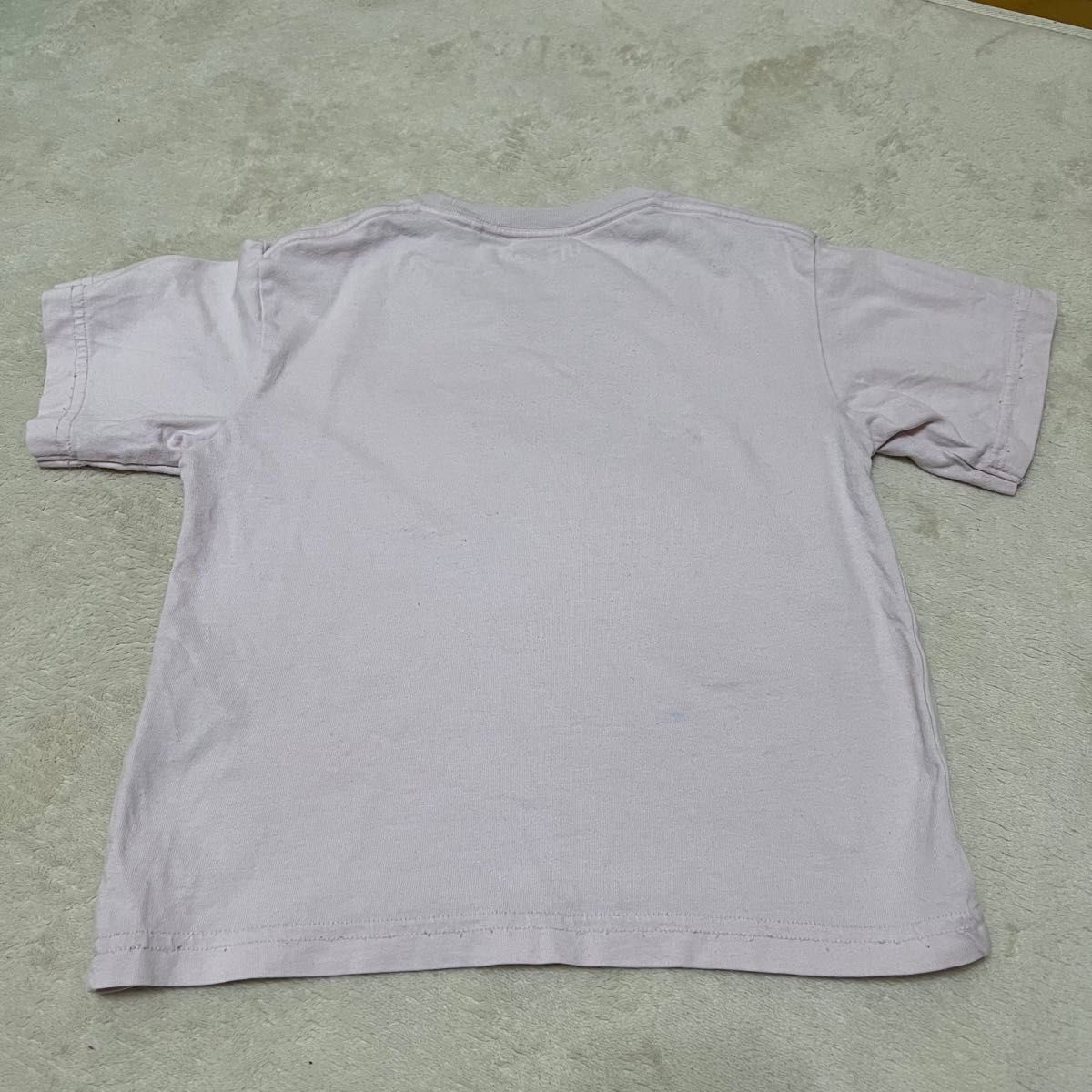 【中古】ユニクロ すみっコぐらし Tシャツ ピンク 110サイズ