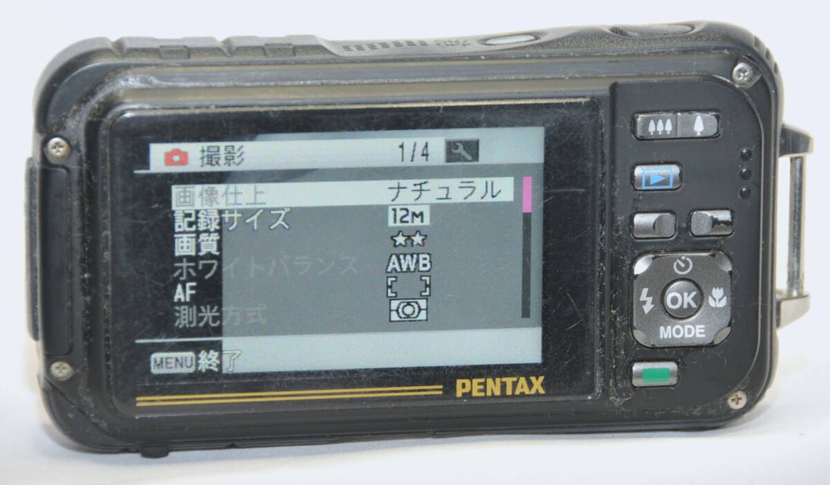 PENTAX ペンタックス Optio W90 キズ、汚れありの画像8