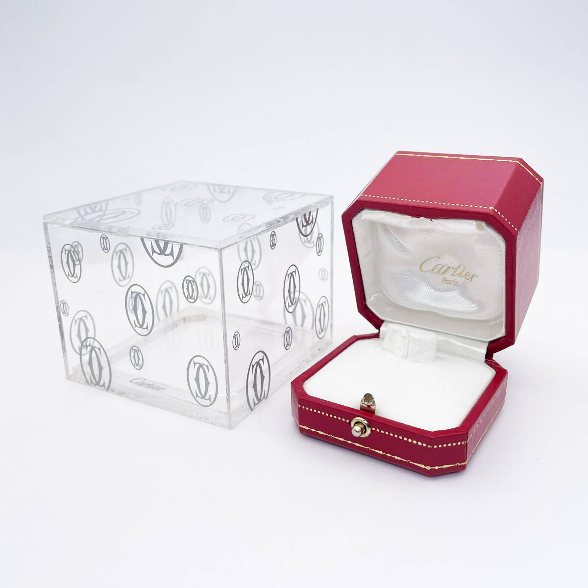 【限定品】 1円 Cartier カルティエ リング 空箱 ケース LIMITED EDITION 2000年ホリデーコレクション クリスマス限定 デザイン ブランドの画像1