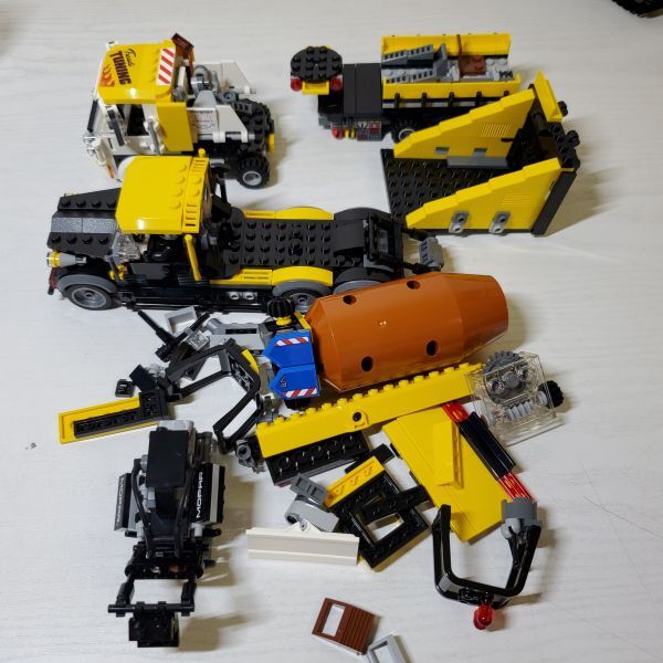 ●HJ12【送80】1円～ LEGO レゴ 42121 テクニック ヘビーデューティ掘削機 他 トラック 輸送車 まとめセット ミニフィグの画像7