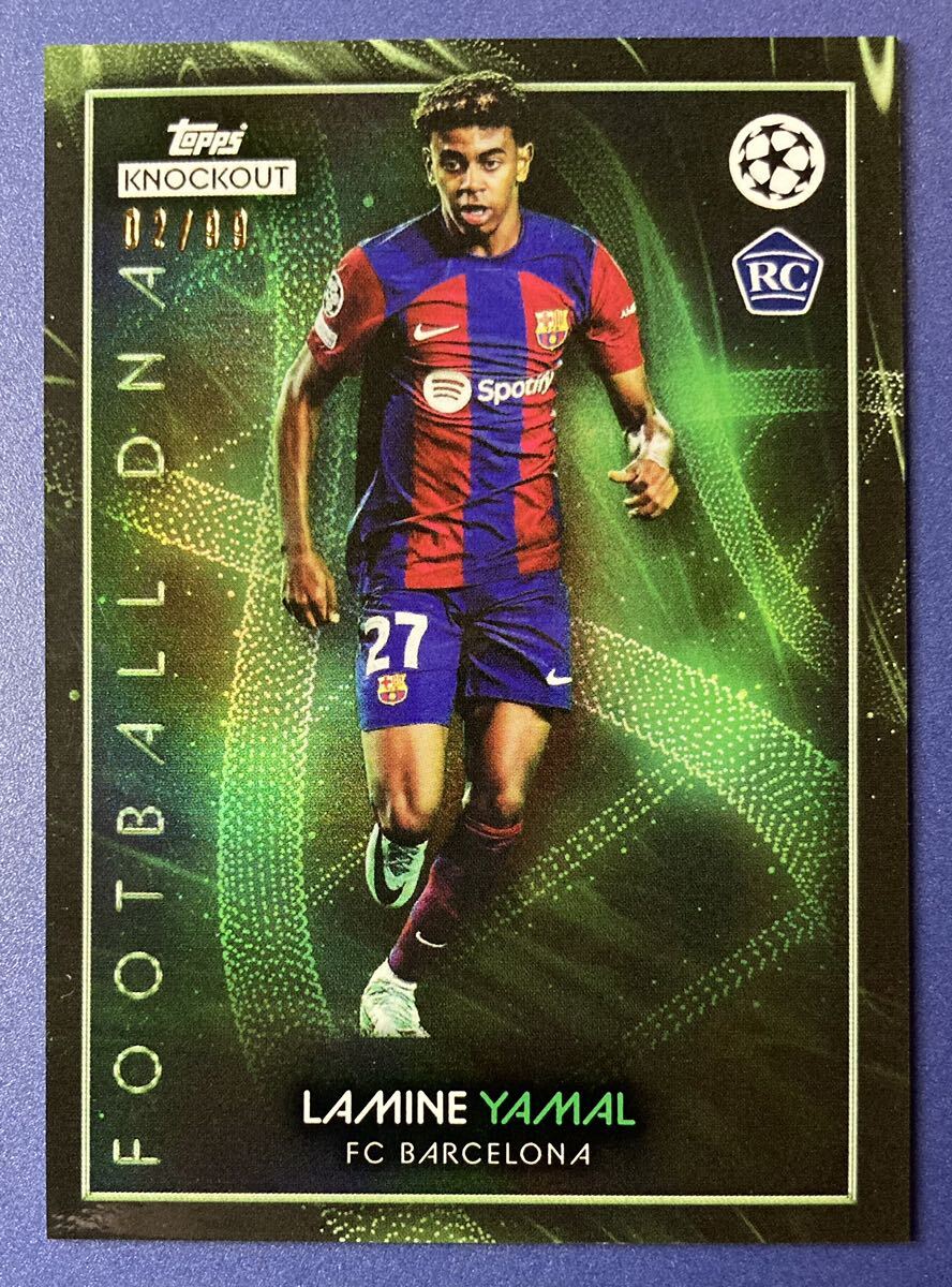 【99枚限定】2023-24 Topps knockout UCL Lamine Yamal RC FCバルセロナ ヤマルの画像1