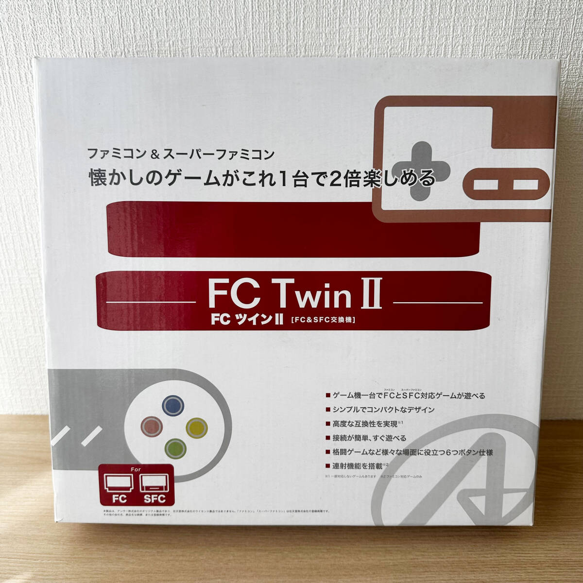 T666 動作確認済 美品 アンサー FC Twin II FC SFC 互換機 FCツイン2 ファミコン スーパーファミコン ゲーム機 の画像3