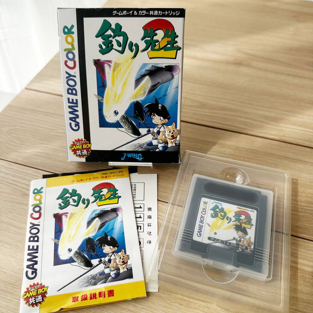 T679 GBC ゲームボーイカラー ソフト 釣り先生2 箱 説明書あり GB ゲームボーイ レトフリ対応の画像1