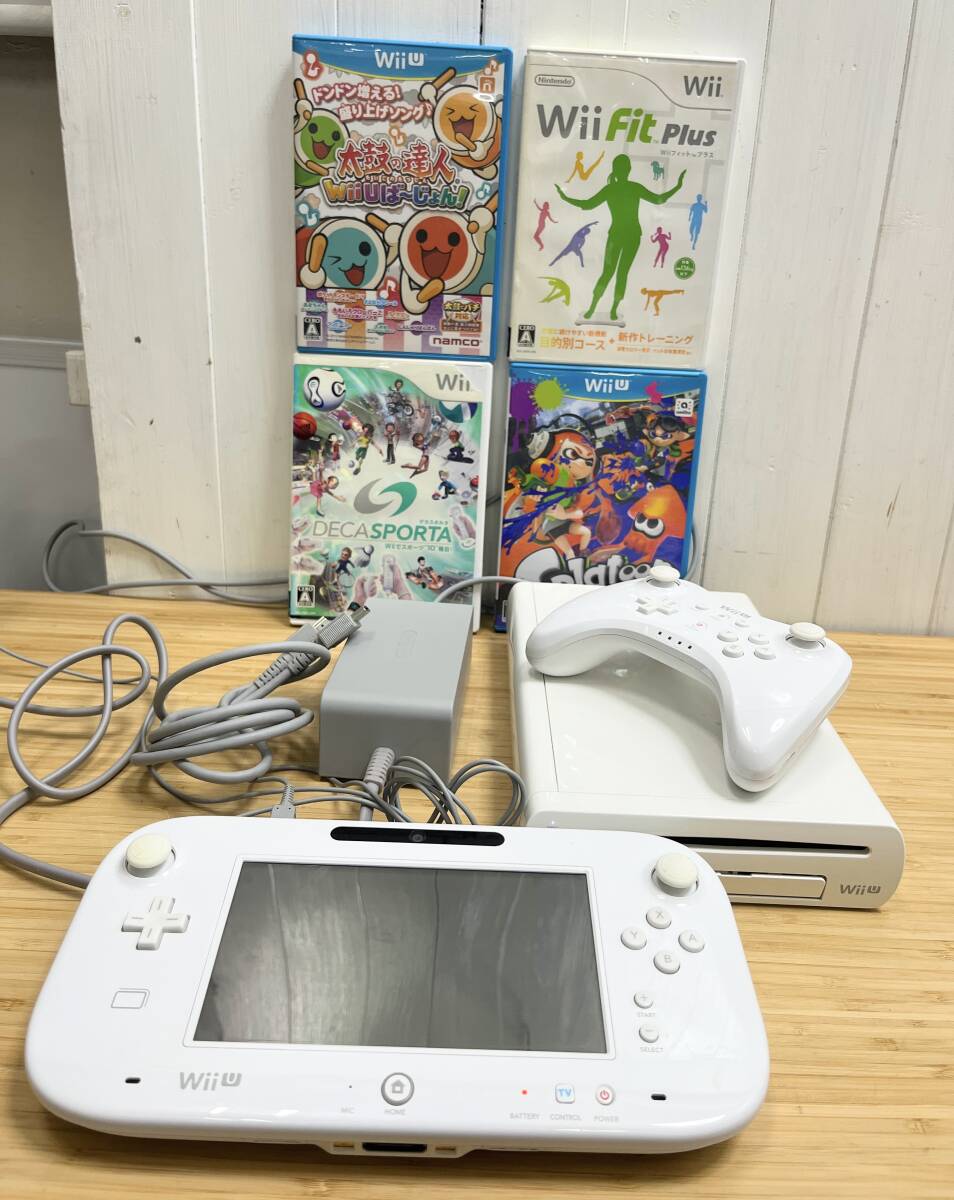 WII U 本体セット　初期化済み　簡易動作確認済み　コントローラーWUP-005付き_画像2