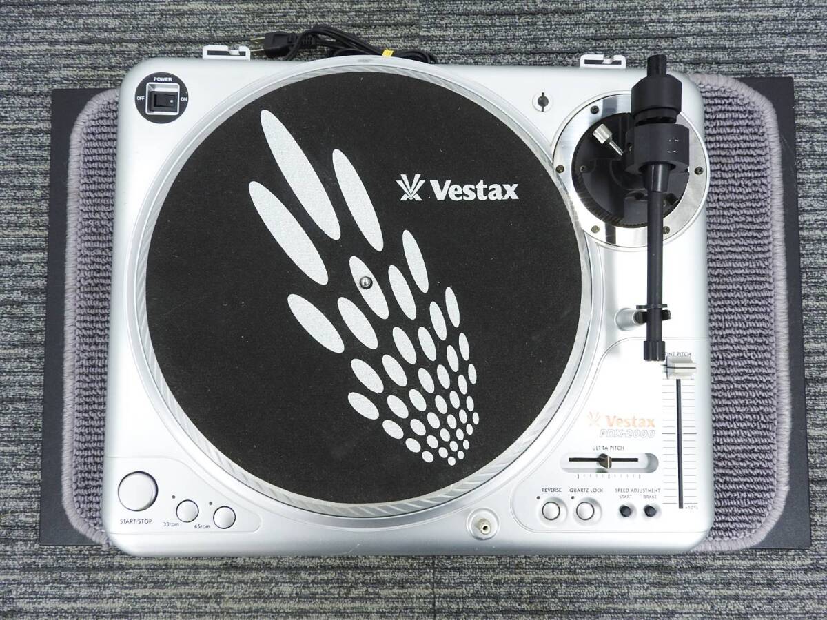 Vestax ベスタクス★プロDJ用 ターンテーブル PDX-2000 レコードプレイヤー 多機能 日本製 通電OK★中古品現状お渡し品 NR1268_画像1