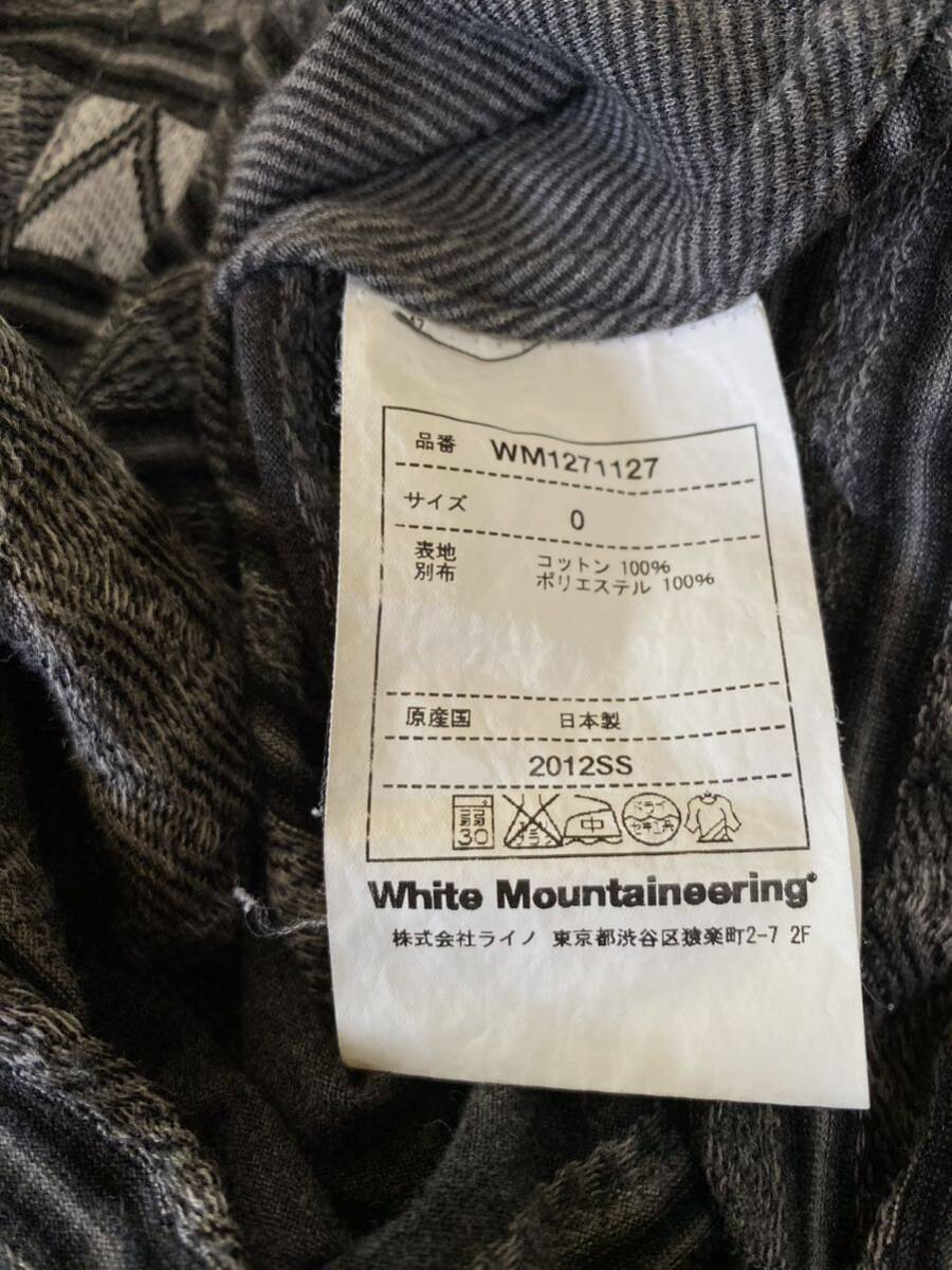 White Mountaineering ホワイトマウンテニアリング 総柄 半袖シャツ　サイズ0_画像8