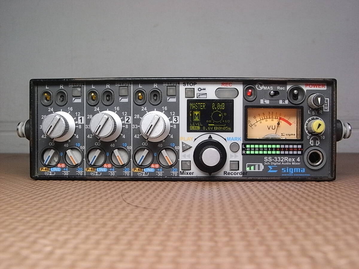 動作品】録音機能搭載 ENG用ステレオミキサー SIGMA SS-332Rex 動作品】録音機能搭載 ENG用ステレオミキサー SIGMA SS-332Rex