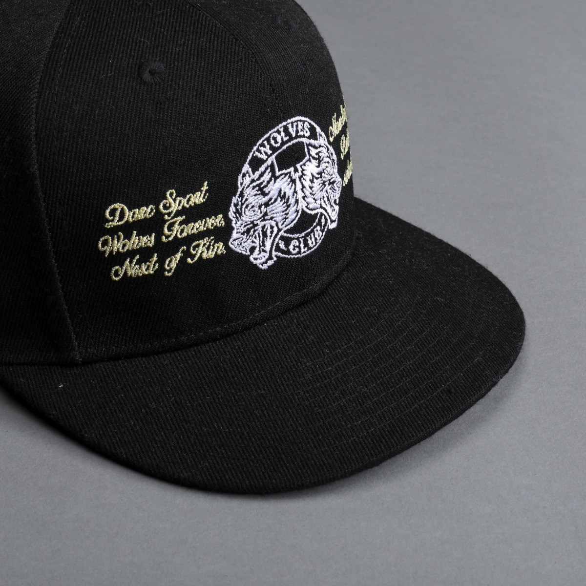 Darc Sport WOLVES SCRIPTURE FITTED CAP BLACK 7 1/4 ダルクスポーツ ネクストオブキン ウルフ フィット キャップ ブラック 黒 刺繍 帽子_※イメージ画像⑤