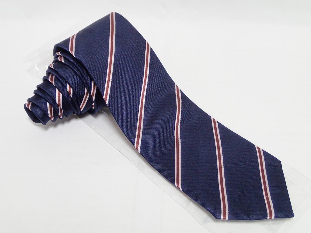 Kingsman Stripes Tie Replica キングスマン ストライプ ネクタイ シルク ハンドメイド レプリカ ネイビー ブラウン ピンク 映画 小道具_画像8