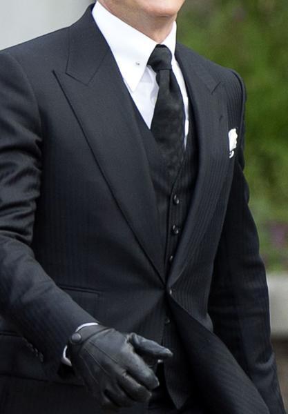 007 Spectre Funeral Tie Replica Bond スペクター フューネラル ネクタイ ブラック ハンドメイド レプリカ ボンド 映画 小道具 衣装 黒_※イメージ画像