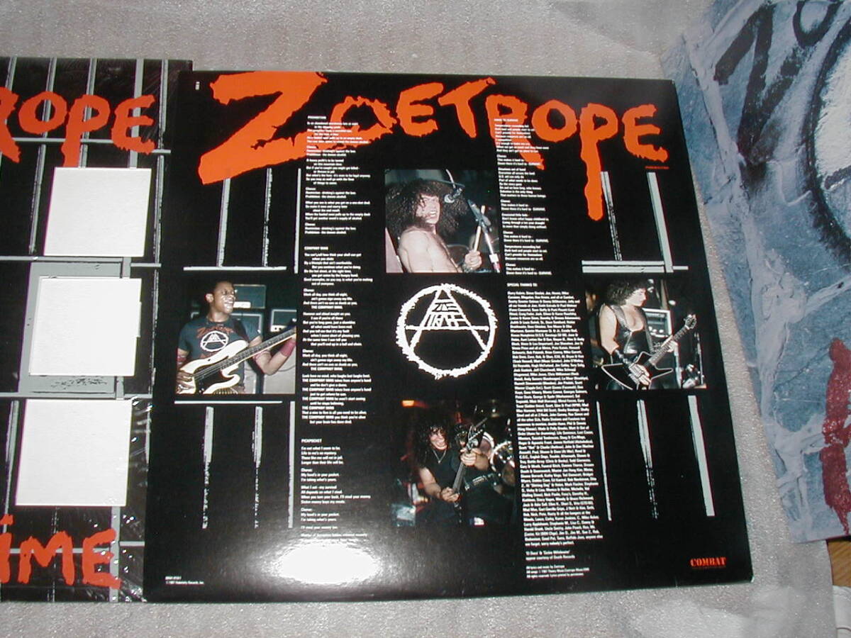 レア！LP 特殊ジャケ ZOETROPE / A LIFE OF CRIME (ポスター付)+ AMNESTY 2枚セット スピード スラッシュメタル の画像2