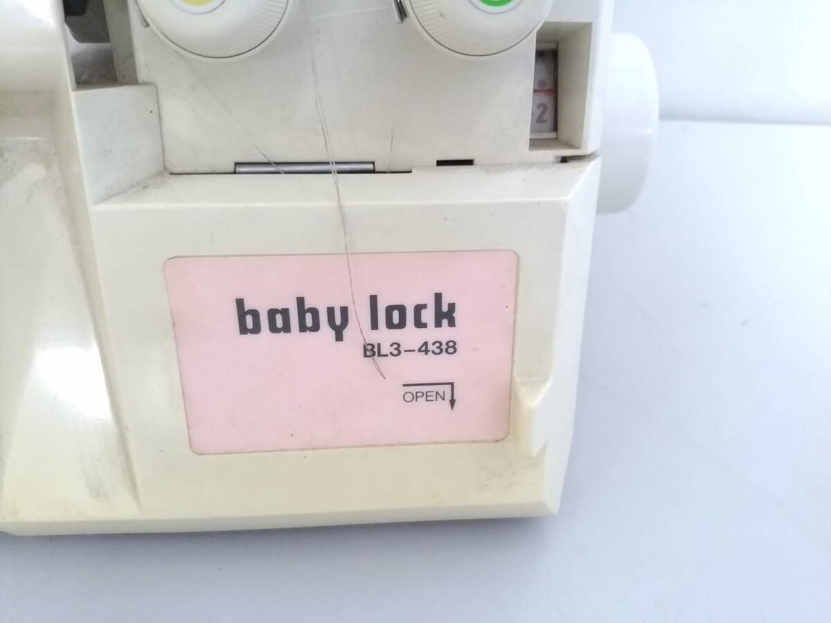 【ジャンク品】JUKI ジューキ baby lock ベビーロック 1本針3本糸 オーバーロックミシン BL3-438/裁縫/ソーイング/手工芸/124-ZNA13の画像2