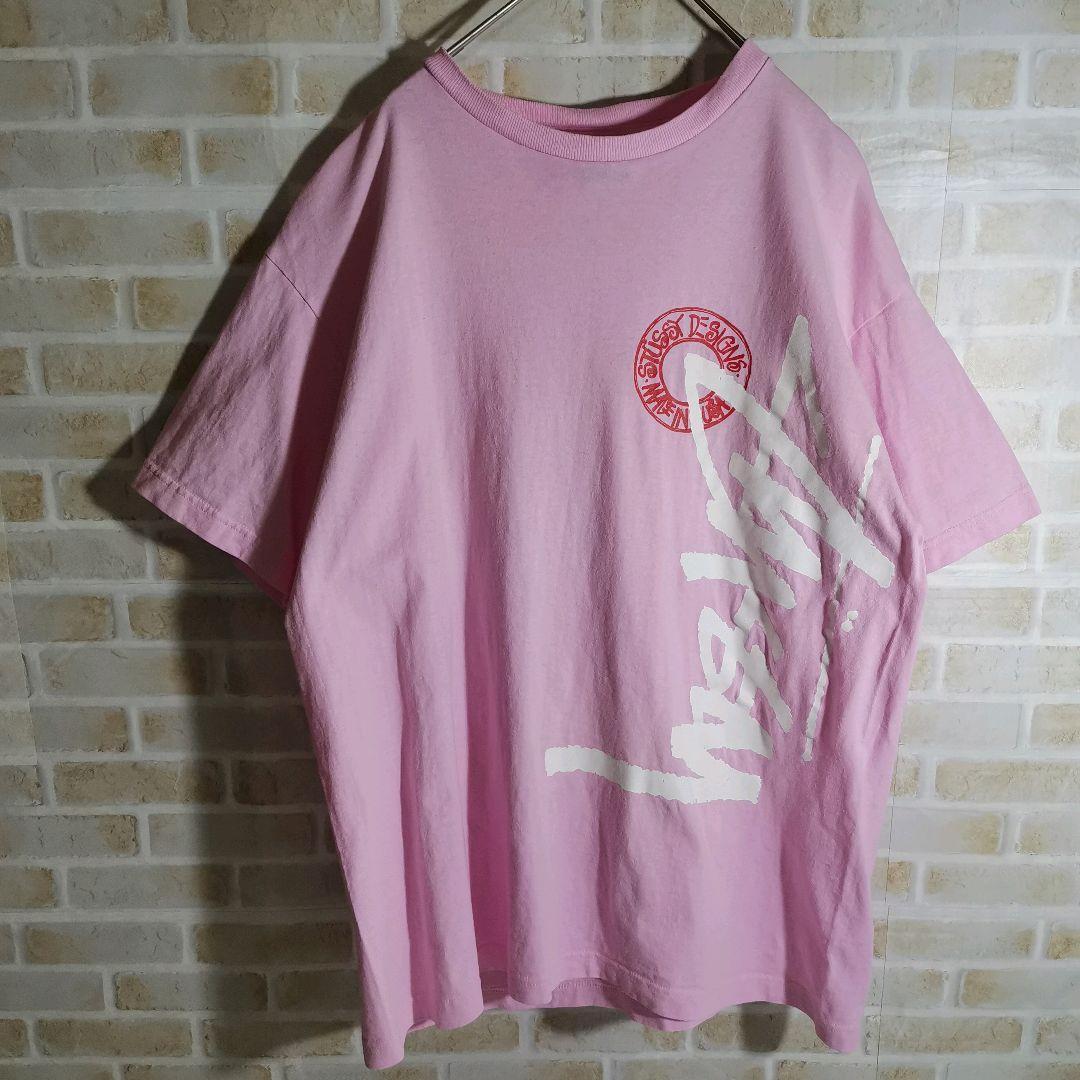 STUSSY ステューシー Tシャツ 半袖 ピンク ショーン フォント