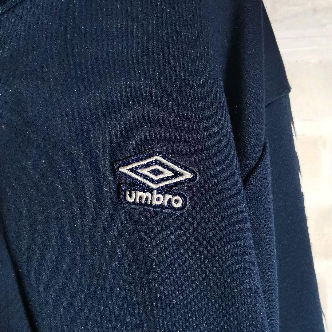 アンブロ UMBRO トラック ジャケット ジャージ ネイビー ワッペン ロゴ_画像4