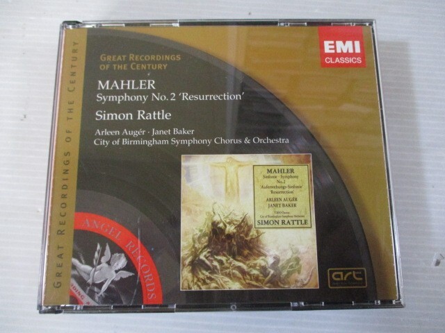 BT e4 送料無料◇MAHLER SYMPHONY NO.2 ’RESURRECTION’ RATTLE ◇中古CD の画像1