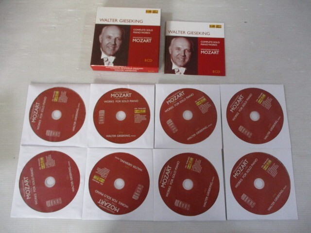 BT b2 送料無料◇WOLFGANG AMADEUS MOZART COMPLETE SOLO PIANO WORKS WALTER GIESEKING ◇中古CD の画像2