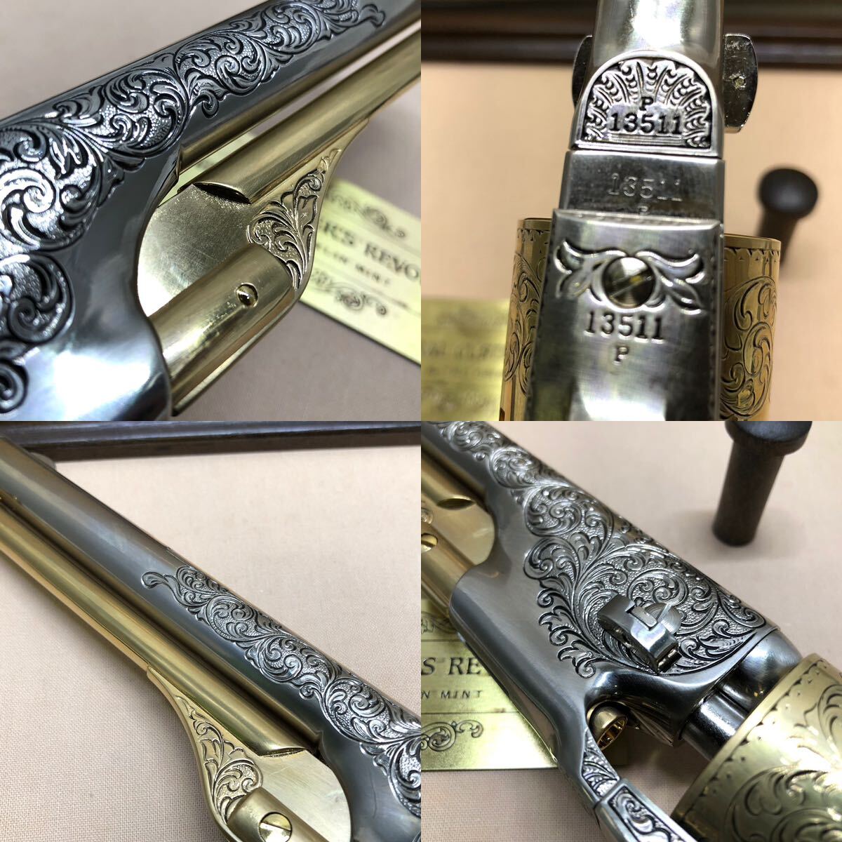 GENERAL CUSTER'S REVOLVER 装飾銃 カスター将軍 モデルガン リボルバー 台座 外箱 by the Franklin Mint の画像7