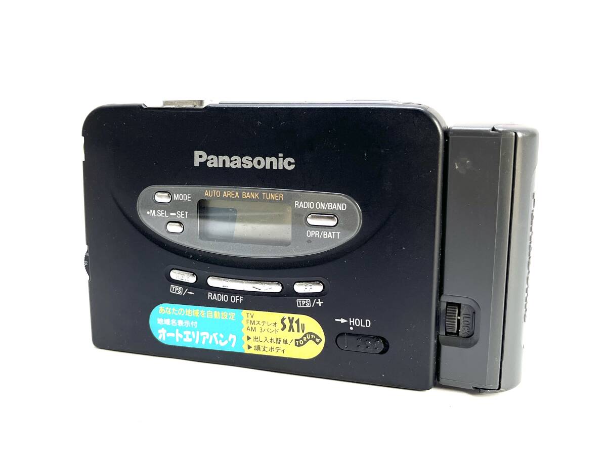 パナソニック カセットプレーヤー ラジオ 本体のみ S-XBS RQ-SX1V 通電確認のみ ジャンク Panasonic の画像1