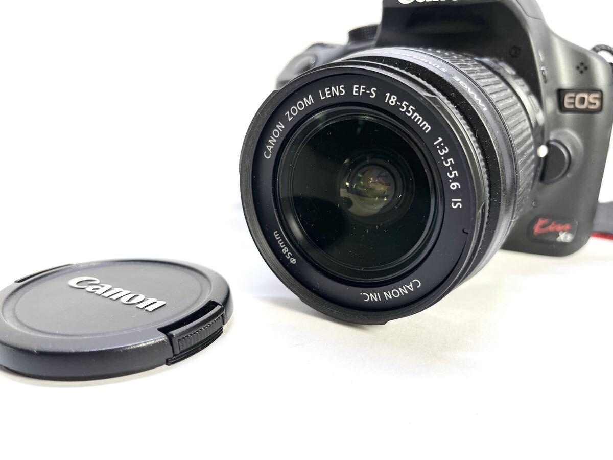 Canon DS126231 デジタル一眼レフカメラ Canon EOS kiss X3 カメラ ブラック キャノン 充電器無し 動作未確認 ジャンク_画像4