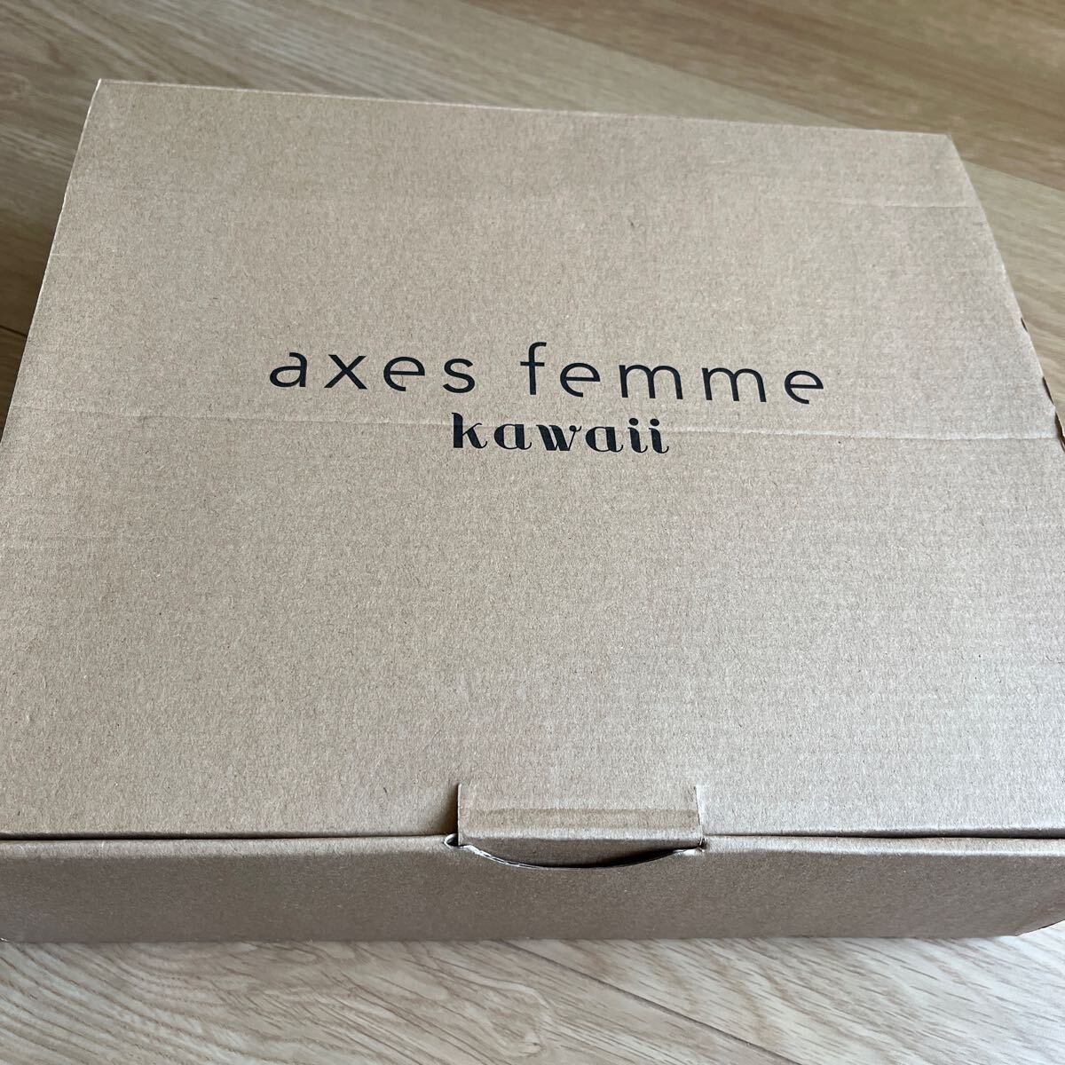 axes femme kawaii アクシーズファムkawaii トリプルリボンシューズ　ブラウン　ロリータファッション　厚底　靴_購入時のお箱に入れて発送します