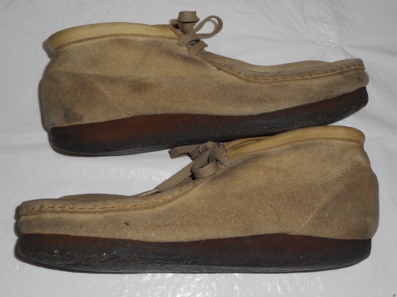 Clarks( Clarks )wala Be ботинки оттенок бежевого замша 8.5 дюймовый 26.5cm
