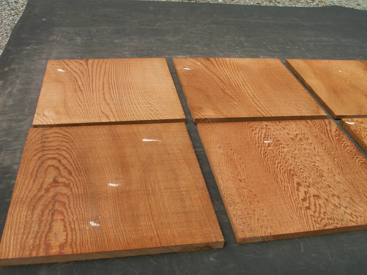 屋久杉 ６枚 独特な木目 工芸 世界遺産 H776の画像7