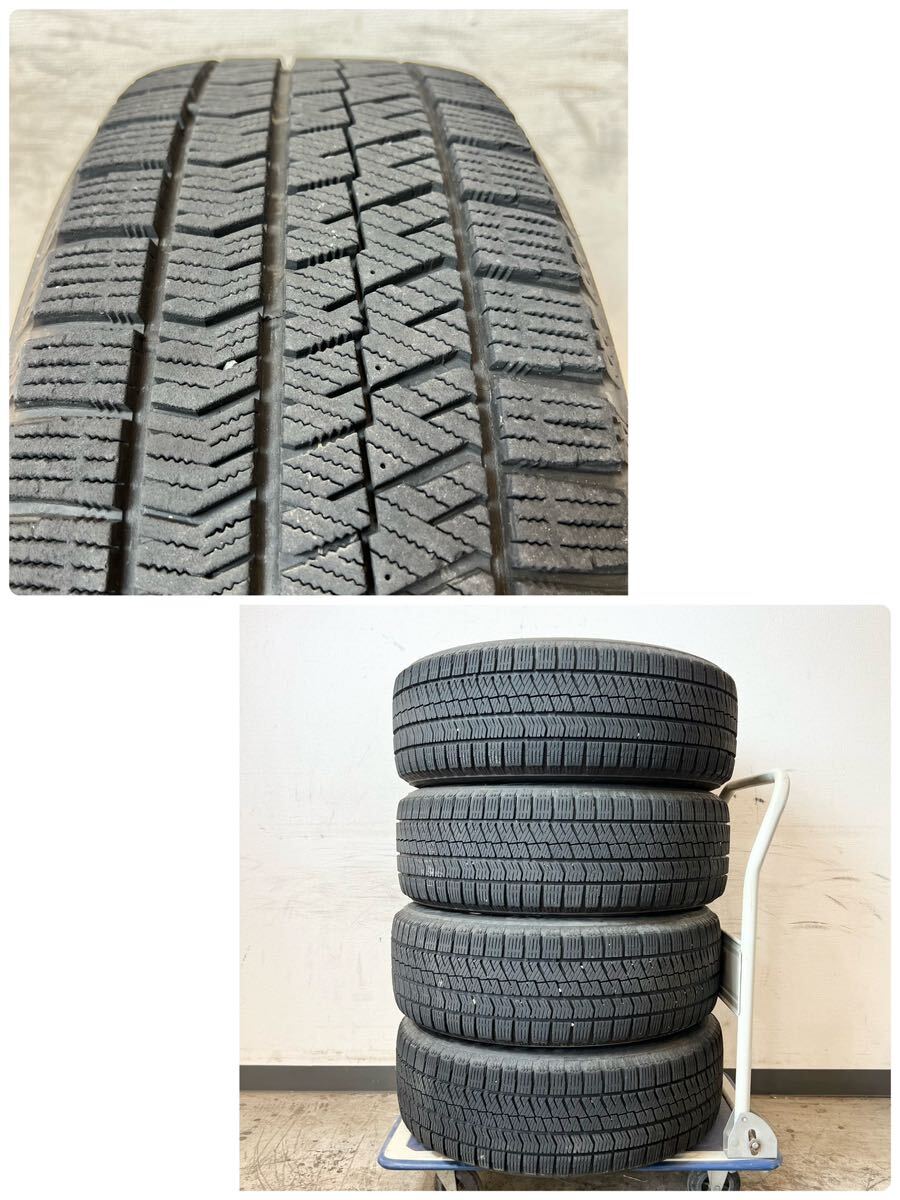 204＊中古品 2018年製 BLIZZAK VRX2 205/60R16 92Q ホイール MID EURO S STREAM 16インチ 16×6.5J スタッドレスタイヤ 4本セット 現状品＊の画像6