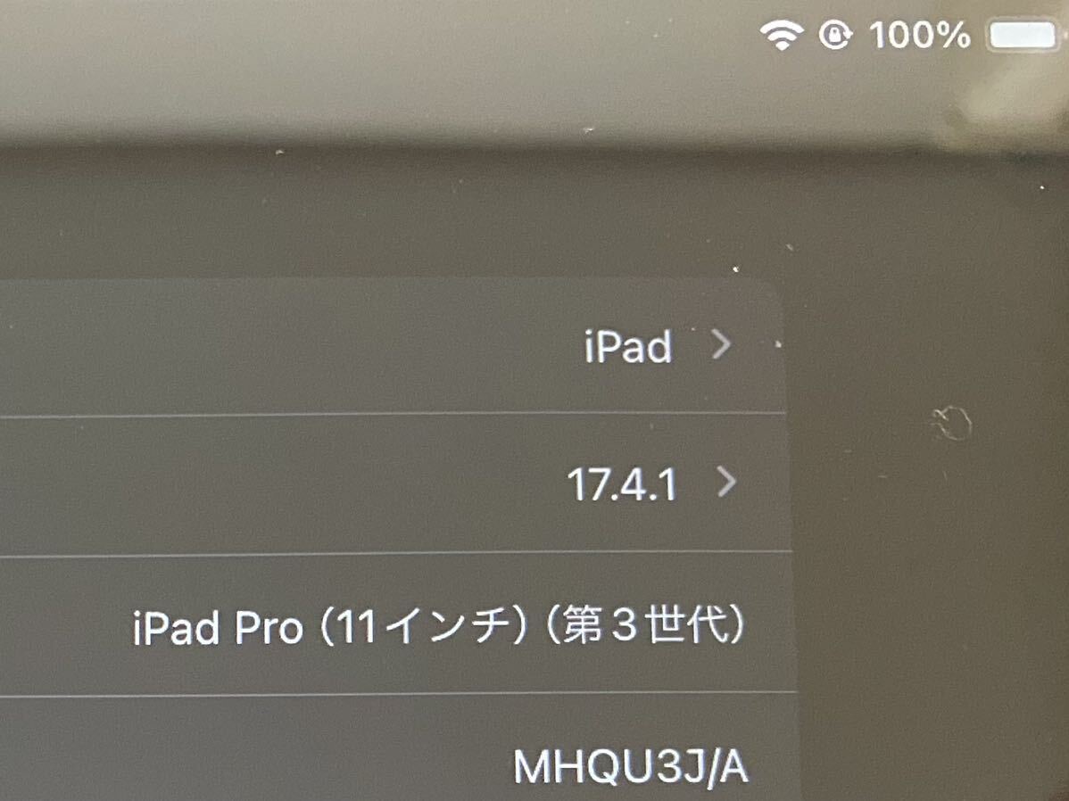 ★美品★iPad Pro(第3世代)Wi-Fi 256GB スペースグレイ 11インチ Apple Pencilセット★_画像6