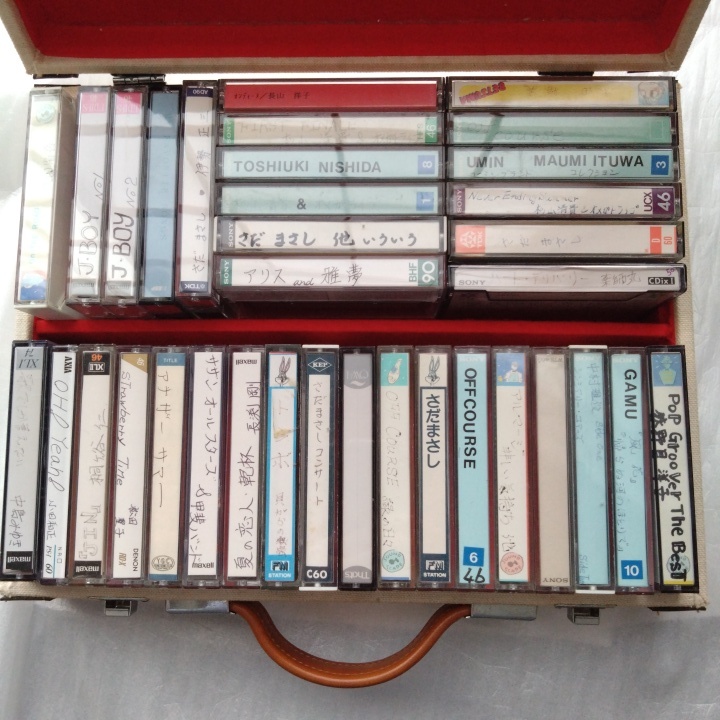 トランク型カセットテープケース カセットテープ付きの画像1