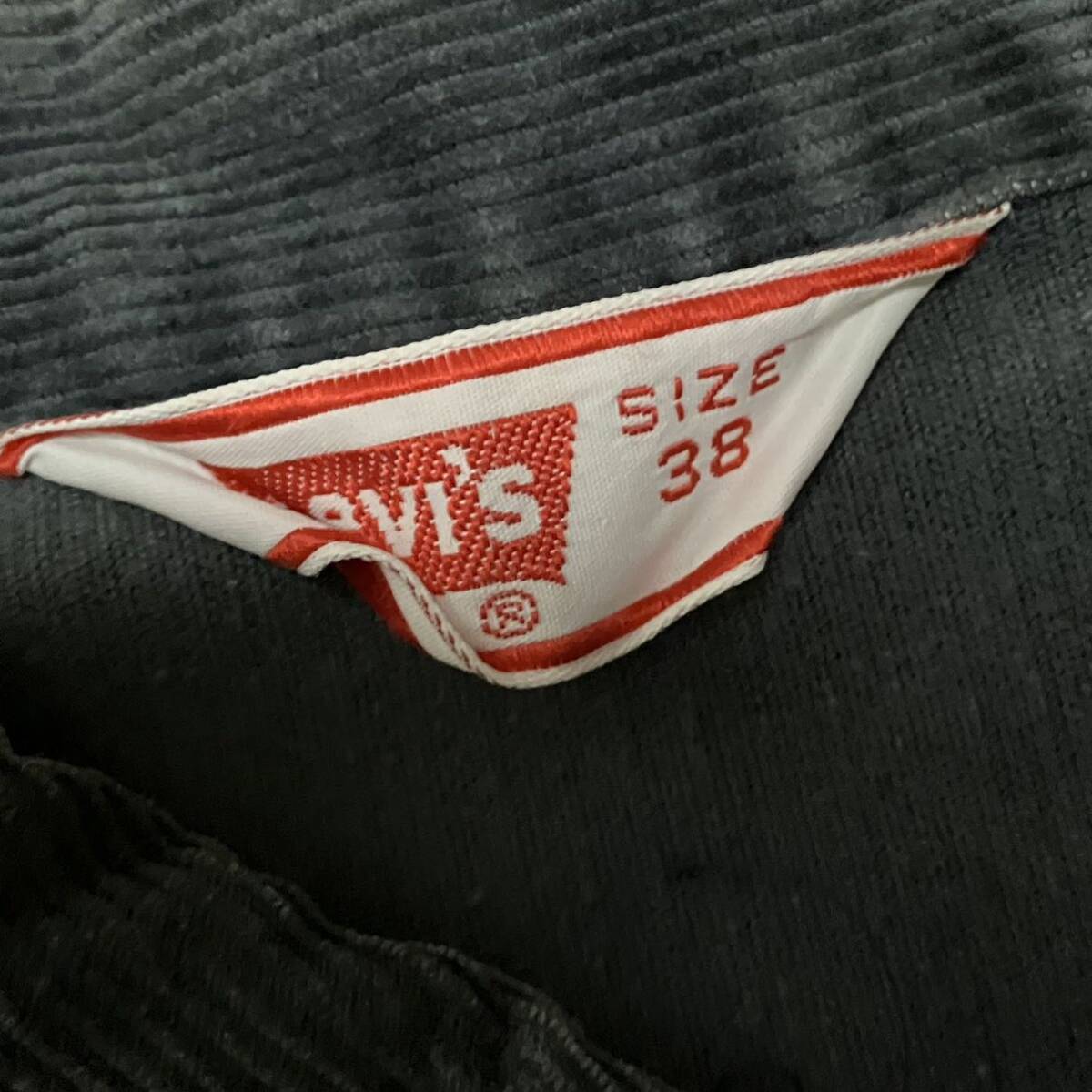 80s Levis 70505 コーデュロイジャケット 38 ビンテージ リーバイス ブラック 黒 デニムジャケット の画像7