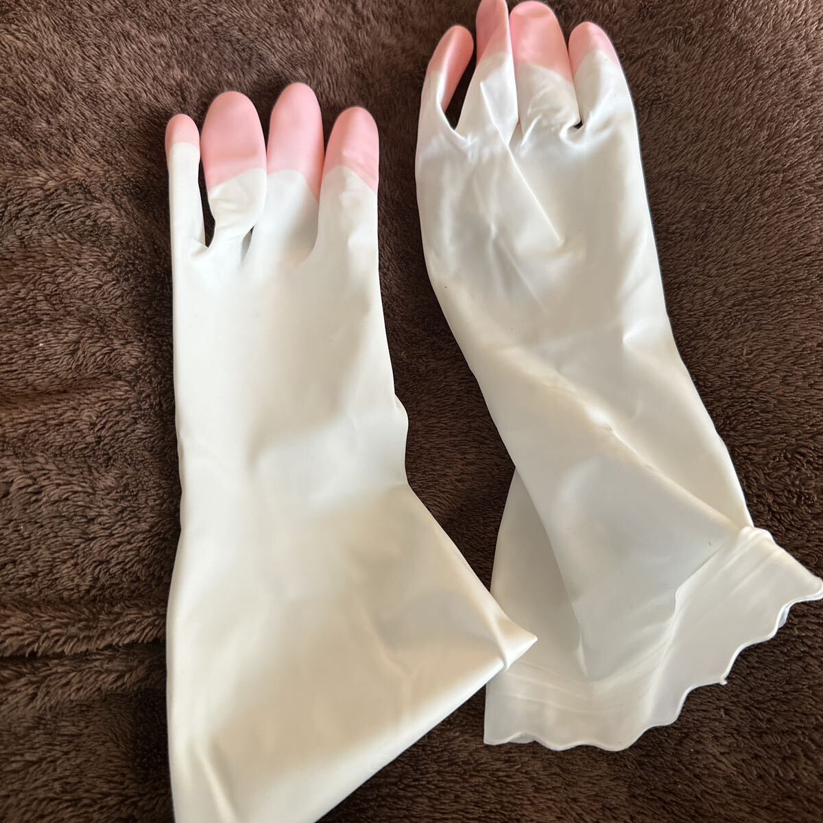 б/у тонкий резина перчатки белый размер s перчатка 