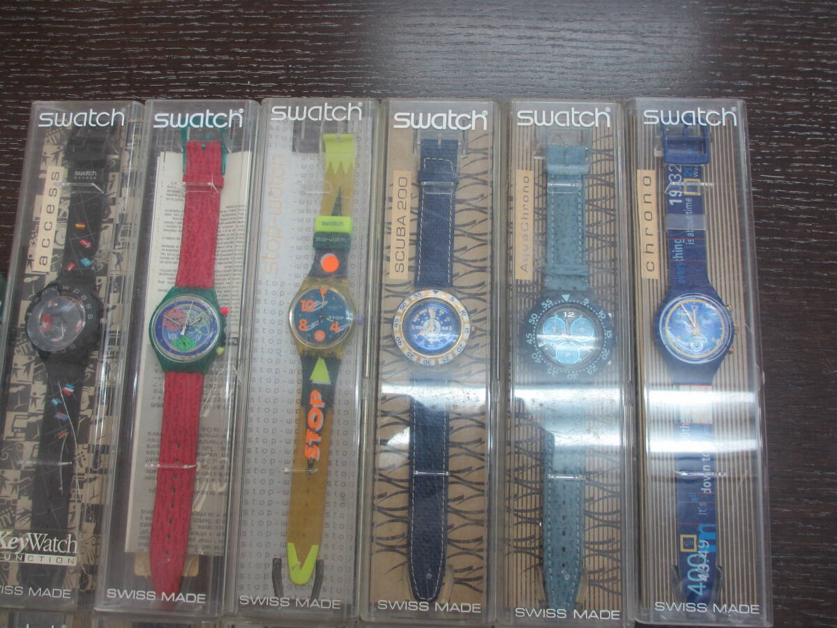 ブランド祭 時計祭 Swatch スウォッチ 腕時計 18点おまとめ クォーツ 長期保管品 ジャンク品の画像2
