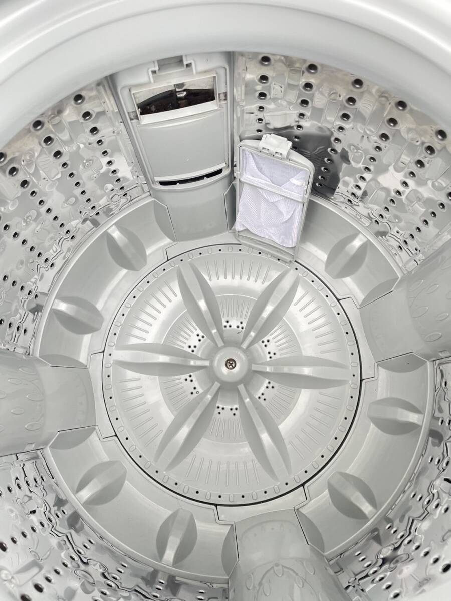 ☆ 東芝 TOSHIBA 全自動洗濯機 AW-45M7 (W) 4.5kg パワフル洗浄 丈夫で清潔なステンレス槽 上開き 2019年製 ホワイト 千葉直接引取りOK ☆_画像7