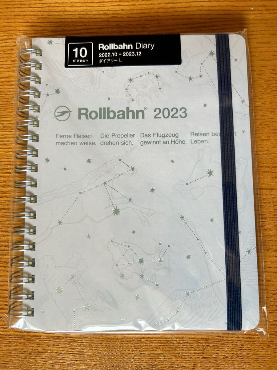 Rollbahn DELFONICS ポケット付メモL ロルバーンダイアリー　2023 ホロスコープ　ホワイト