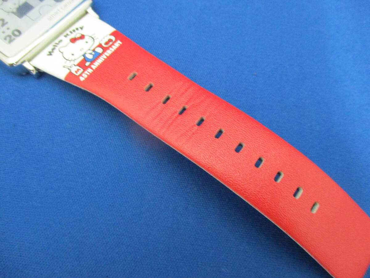 稼働品 セイコーエプソン スマートキャンバス smart canvas 腕時計 ハローキティ 45周年 SMA0119131/W1-HK3013L サンリオ 箱付き【1766】の画像10